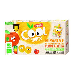 Cool Fruits Mirabelle Pomme Acerola 12x90g