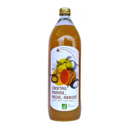 Jus Pomme Peche Abricot Lt De France